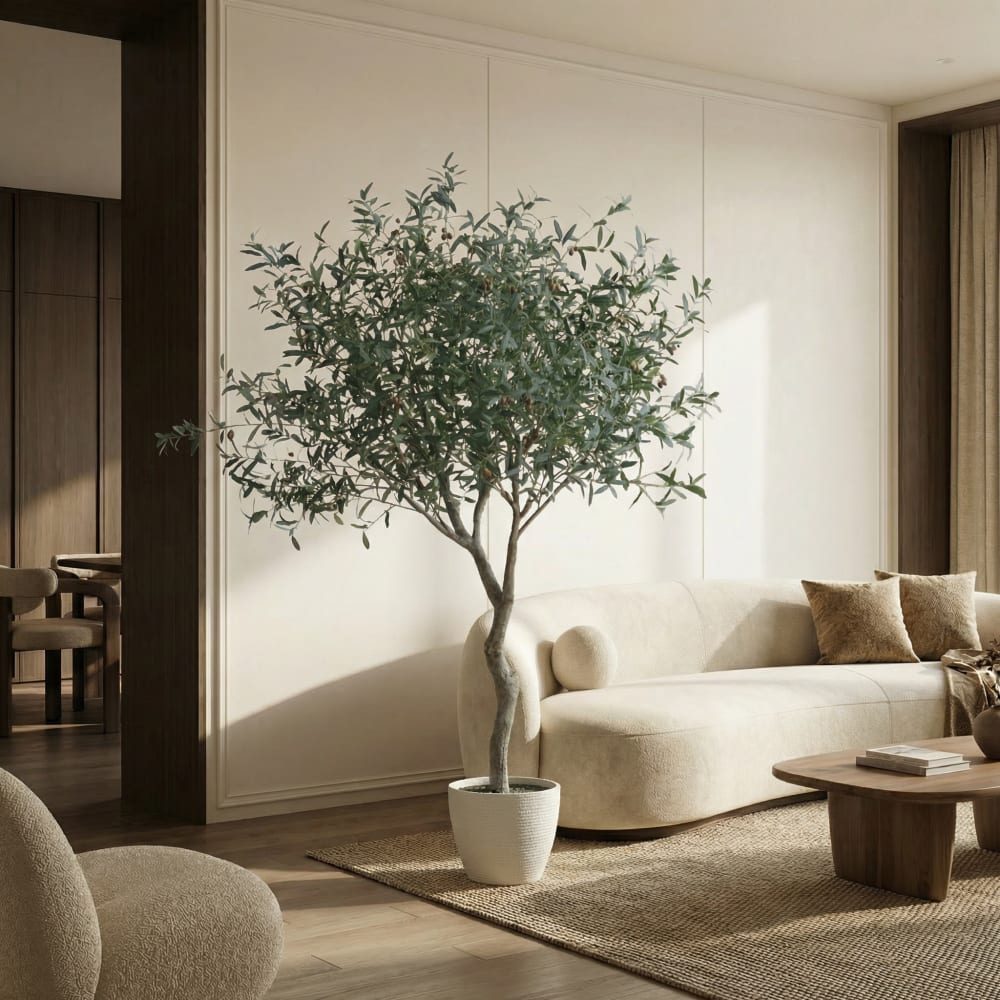 Olivier en pot artificiel vert H240