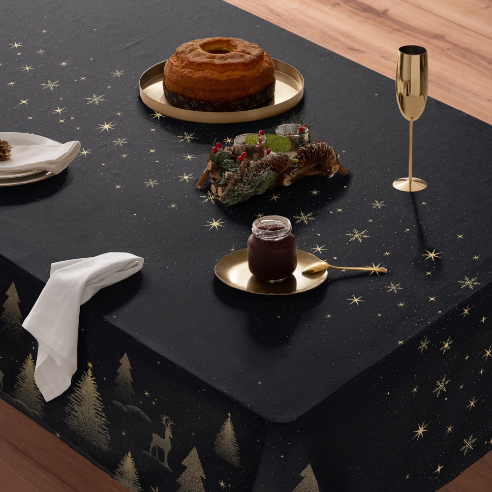 Weihnachtstischdecke aus Baumwolle 155x300 cm - Maisons Du Monde