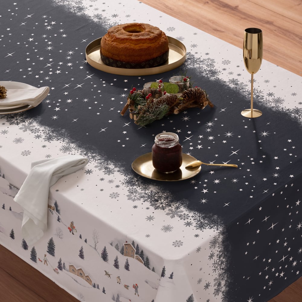 Weihnachtstischdecke aus Baumwolle 155x300 cm - Maisons Du Monde