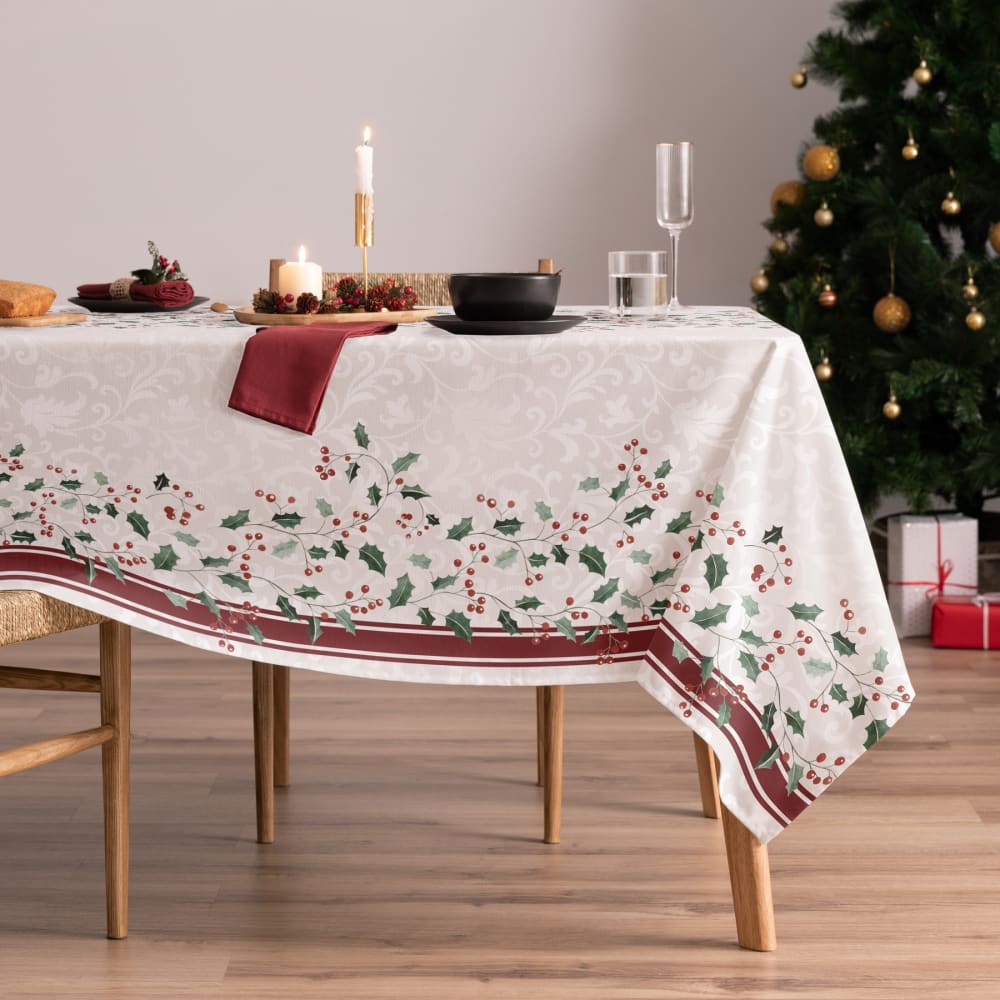 Nappe de noël en coton 155x200 cm