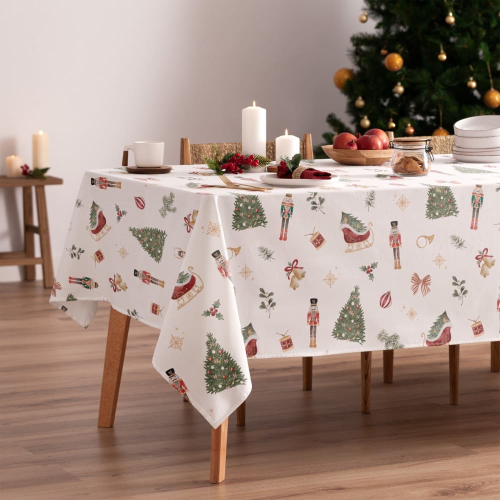 Weihnachtstischdecke aus Baumwolle 155x240 cm - Maisons Du Monde