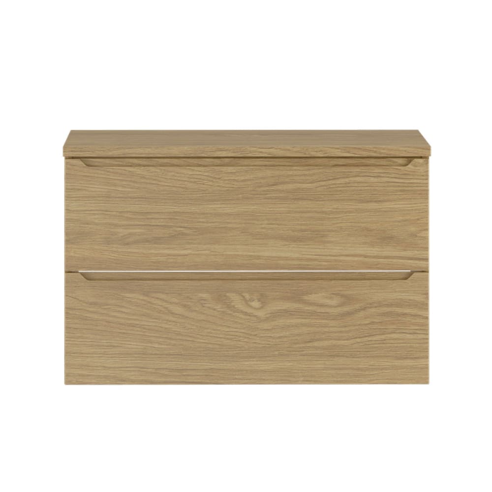 Waschtischunterschrank 80cm Waschtisch Melamin Holz - Maisons Du