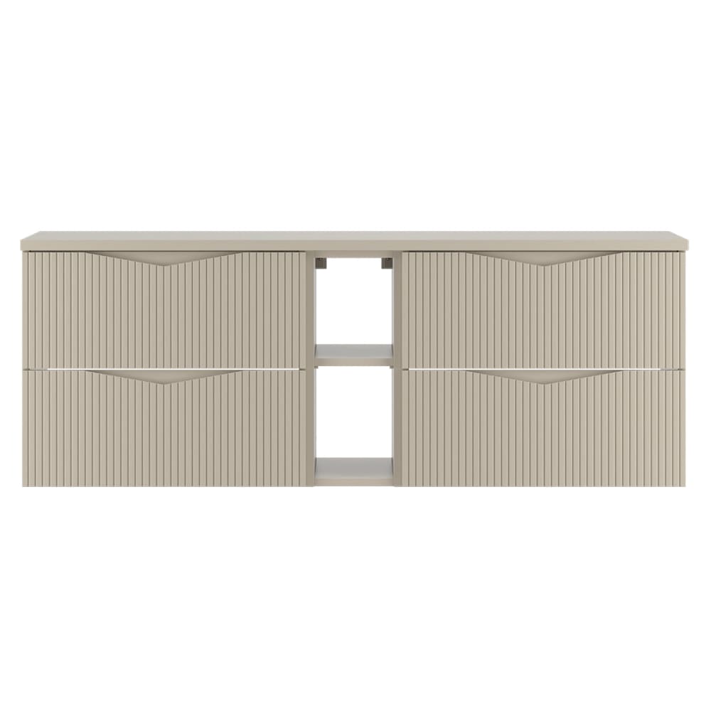 Waschbeckenunterschrank 140cm Melamin Kaschmir - Maisons Du Monde