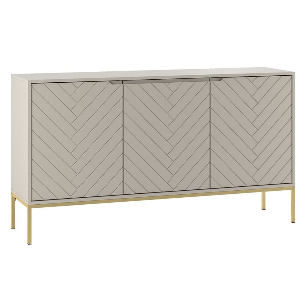 Buffet 3 portes stratifiés beige