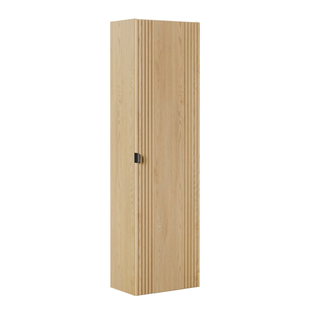 Petits meubles Hängesäule 1 Tür Holz Melamin Helle Eiche Braun Spanplatte