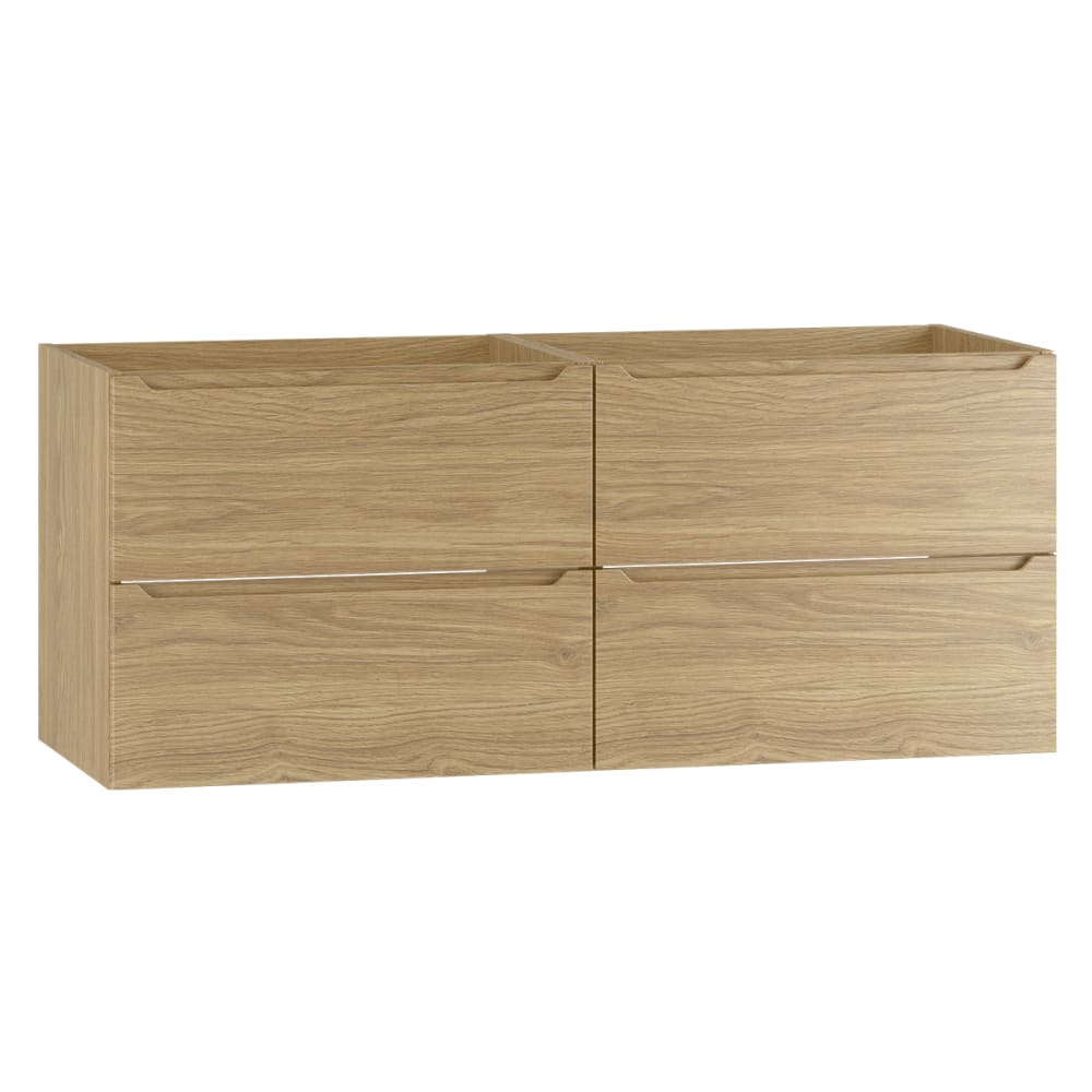 Petits meubles Waschtischunterschrank 120cm Melamin Holz Braun Spanplatte