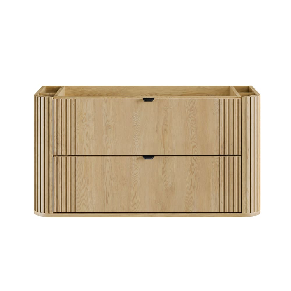 Waschtischunterschrank 100cm Melamin Helle Eiche - Maisons Du
