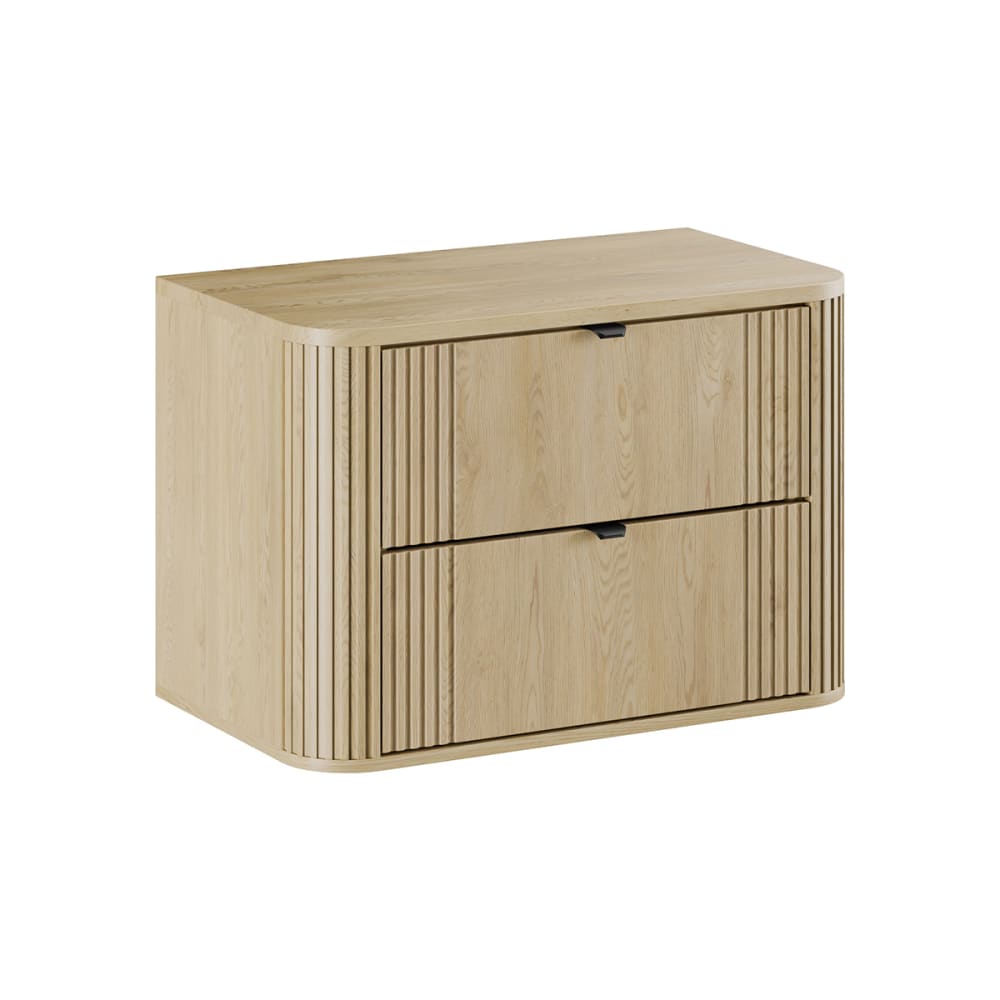 Meuble sous-vasque plan de toilette stratifiés chêne clair