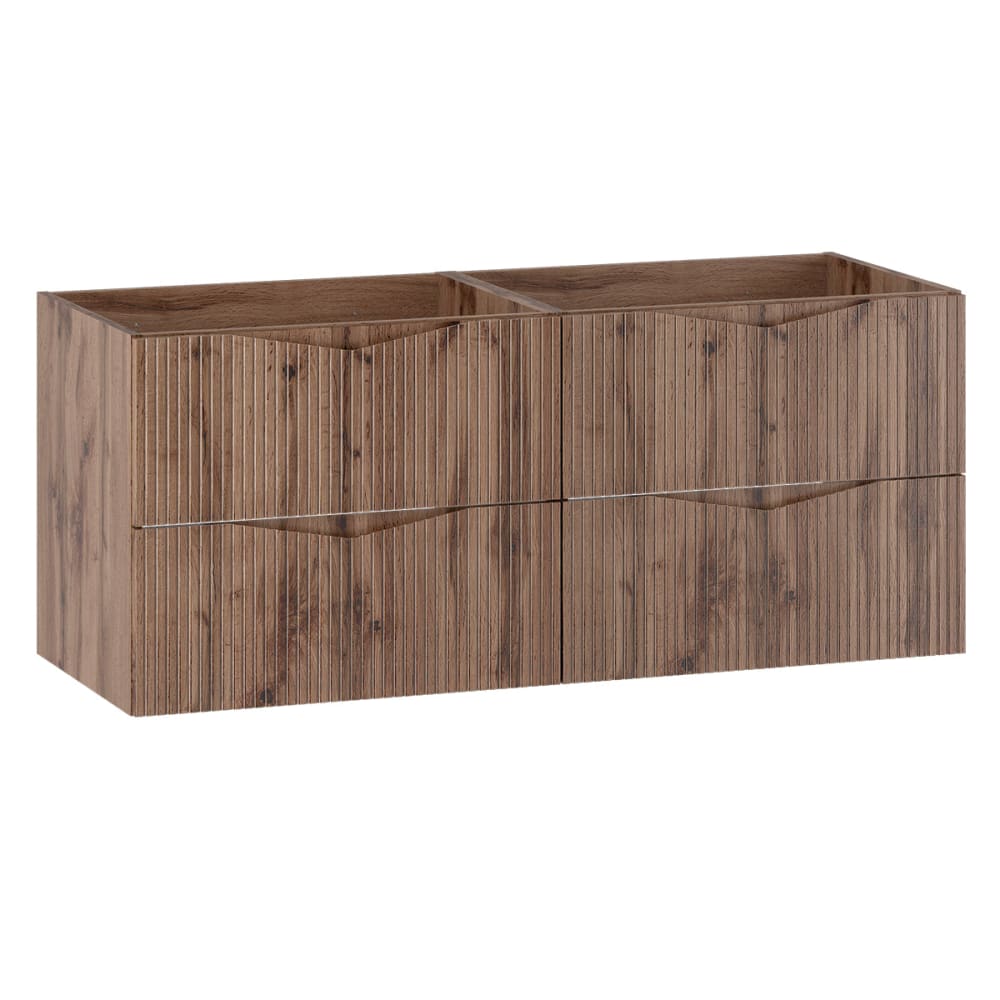 Petits meubles Waschtischunterschrank 120cm Melamin Holz Braun Spanplatte