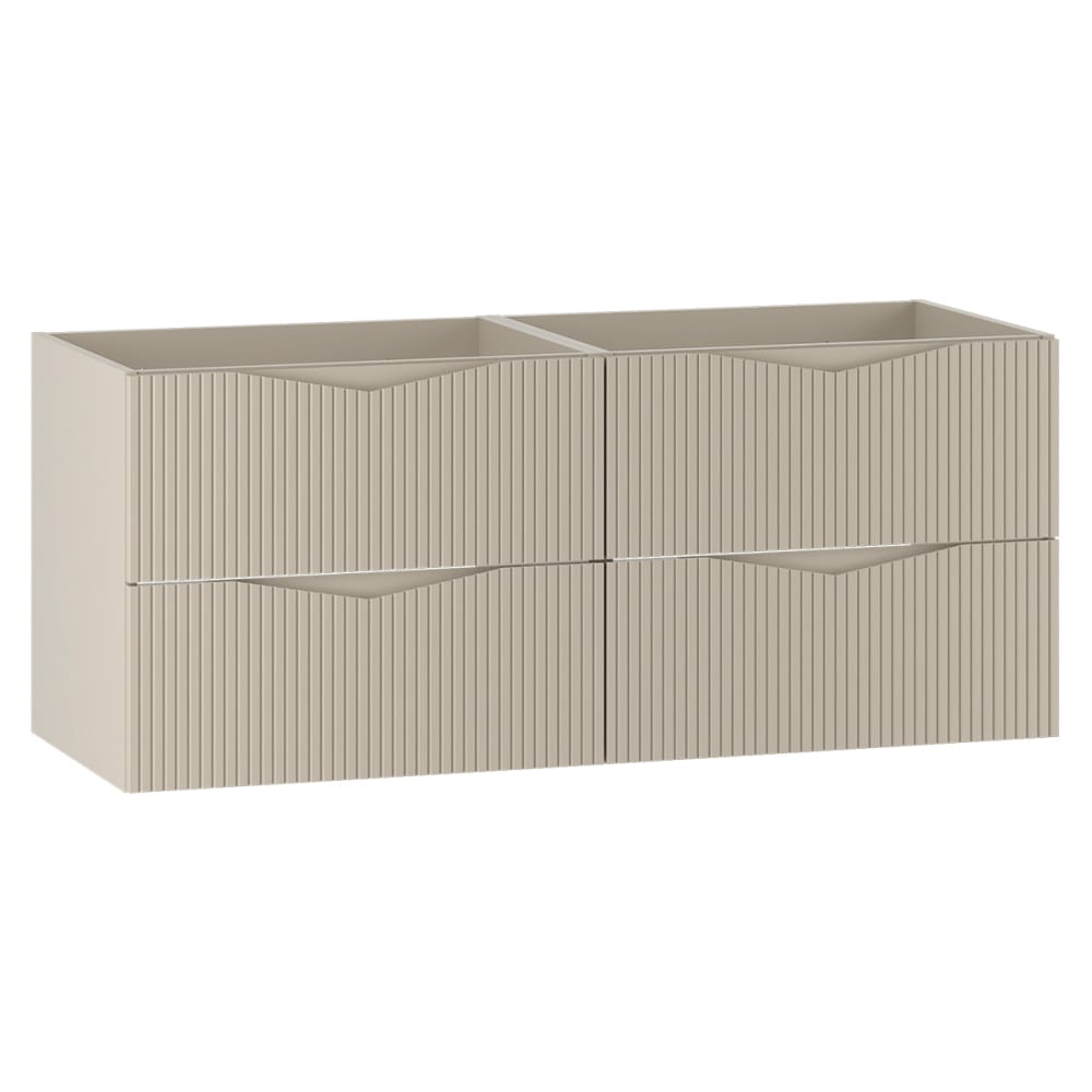 Petits meubles Waschtischunterschrank 120cm Melamin Kaschmir Beige Spanplatte