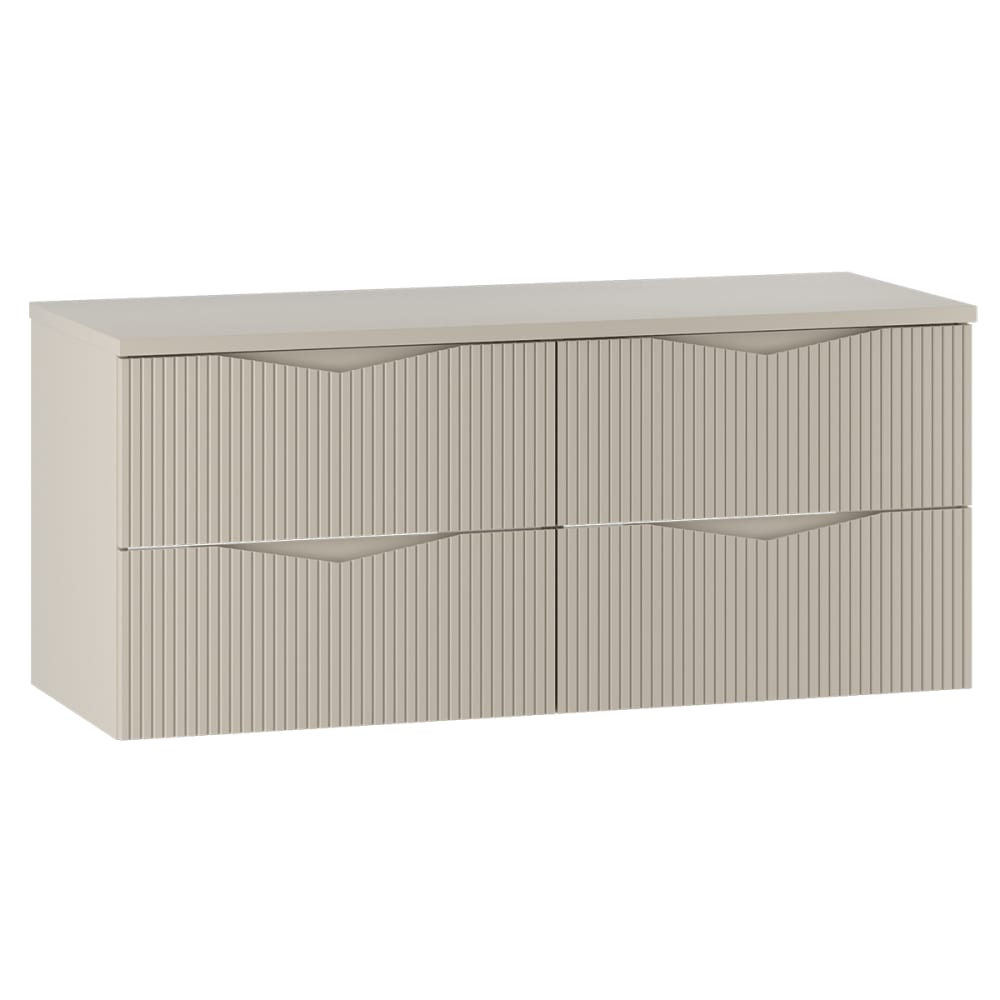 Meuble sous-vasque stratifiés beige