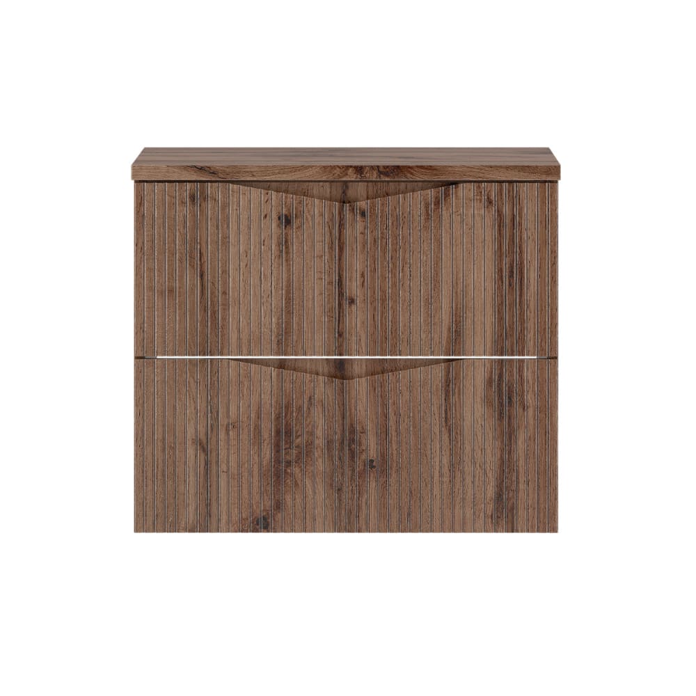Waschtischunterschrank 60cm Waschtisch Melamin Holz - Maisons Du