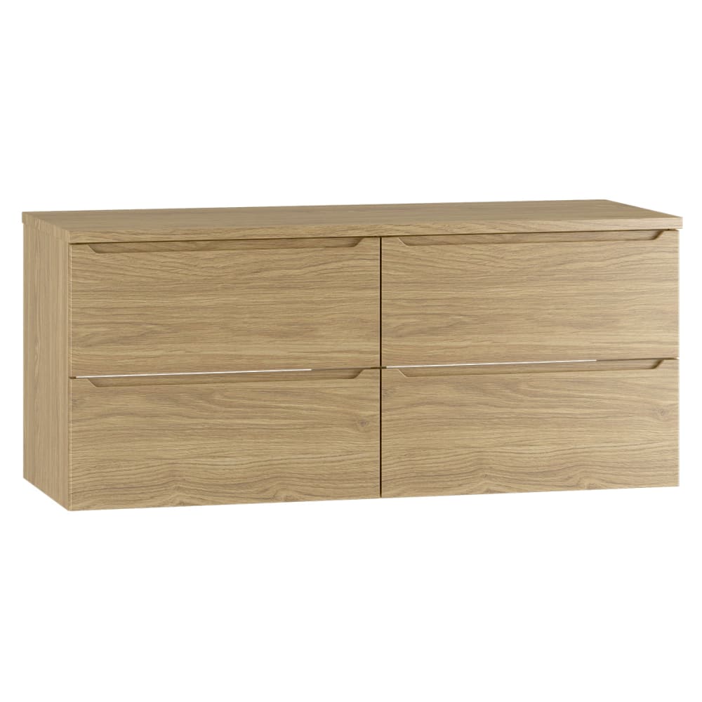 Petits meubles Waschbeckenunterschrank 120cm Melamin Holz Braun Spanplatte
