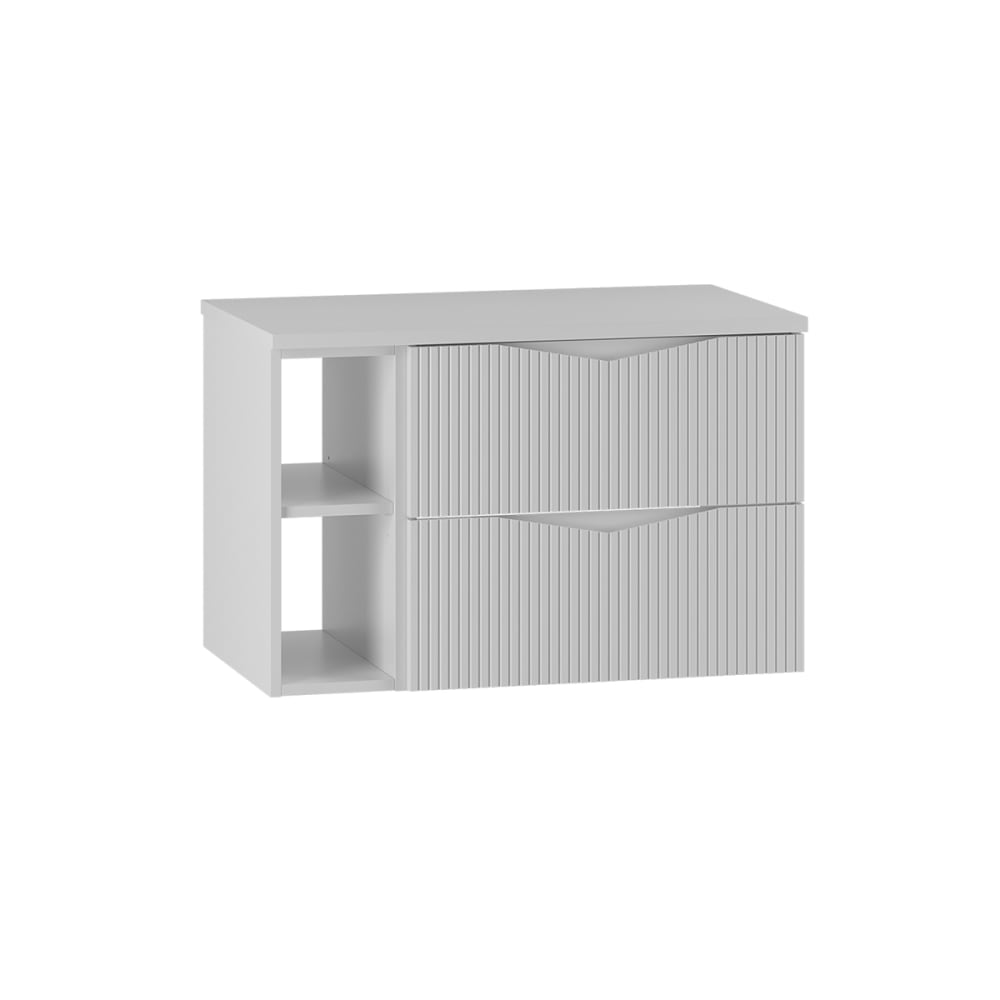 Meuble sous-vasque plan de toilette stratifiés blanc