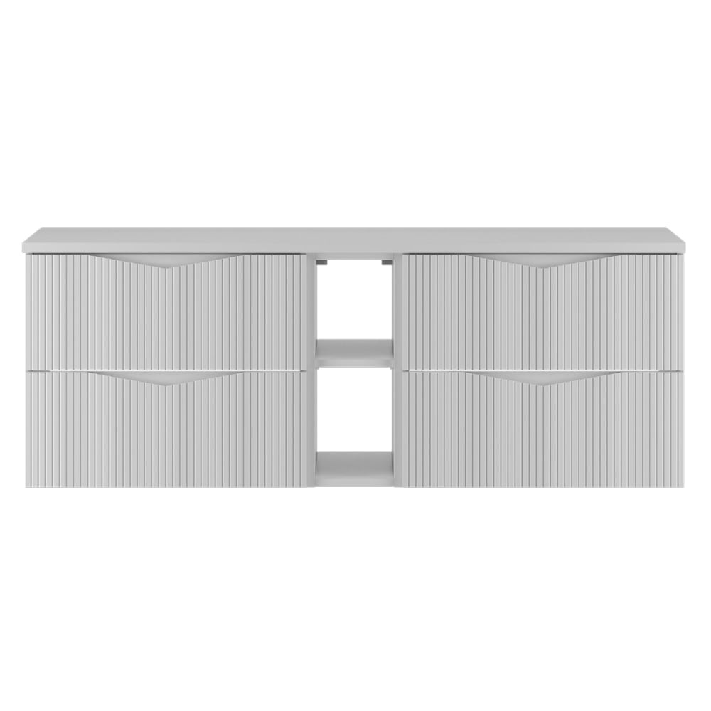 Waschbeckenunterschrank 140cm Melamin Weiß - Maisons Du Monde
