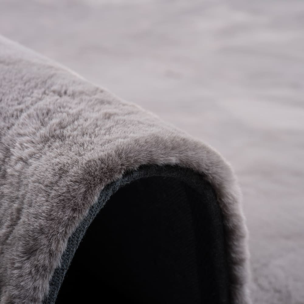 Tapis en fausse fourrure gris 180x250 cm — vue 4
