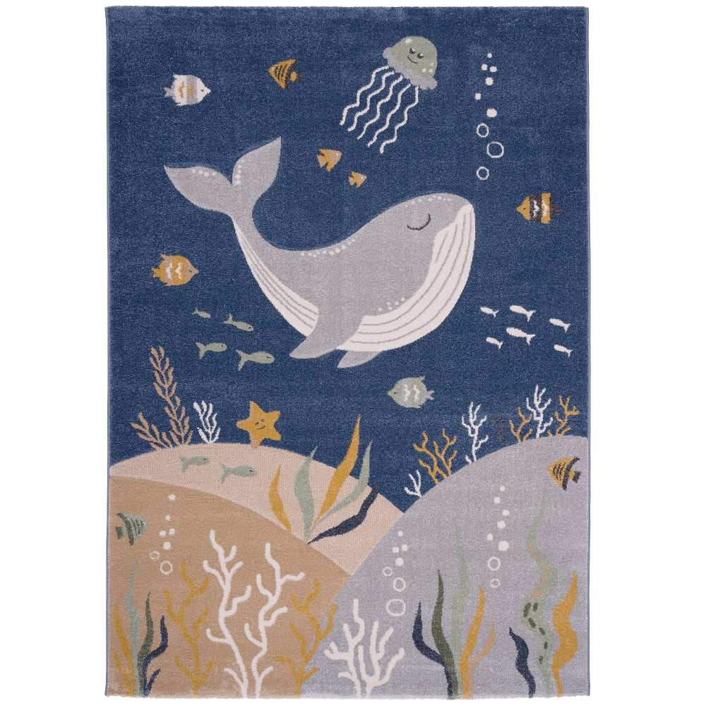 Pergamon Kinderteppich Ozean, blau 120x170 cm Pp - Polypropylen Kinder