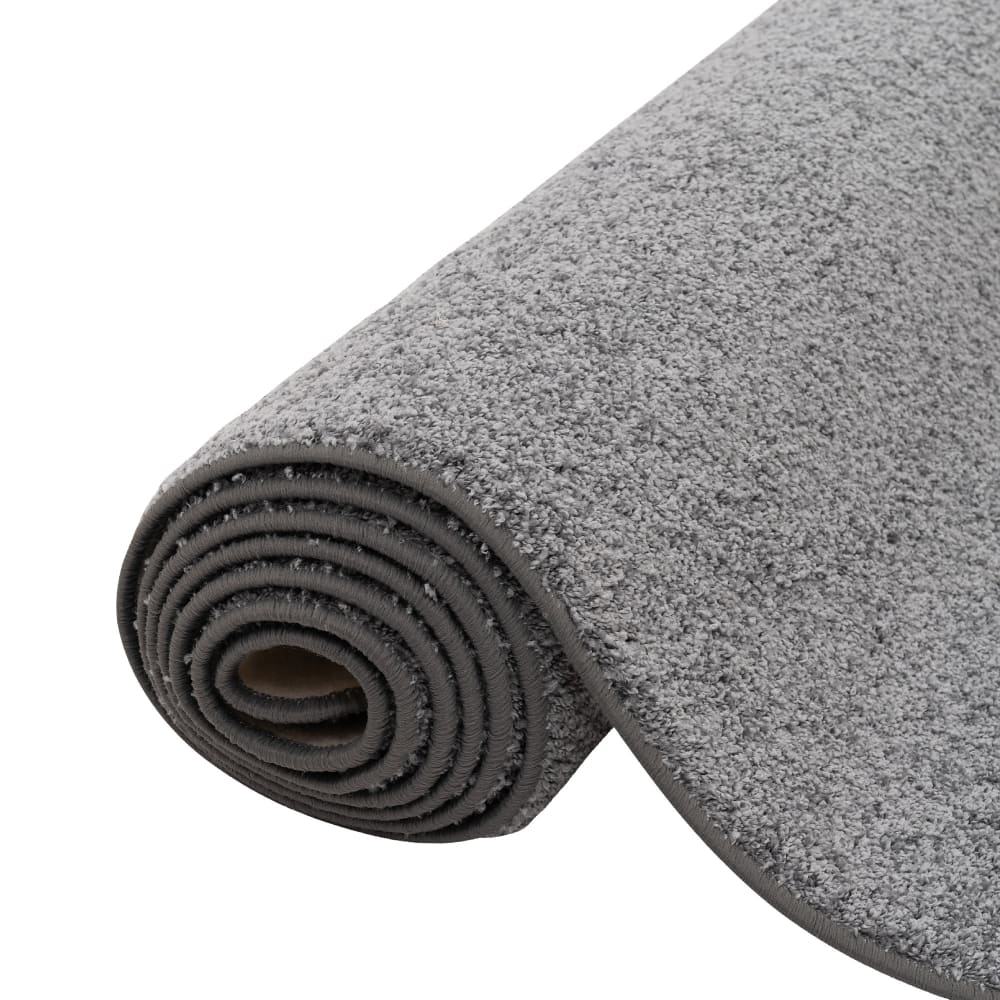 Tapis couloir uni gris 100x200 cm — vue 4