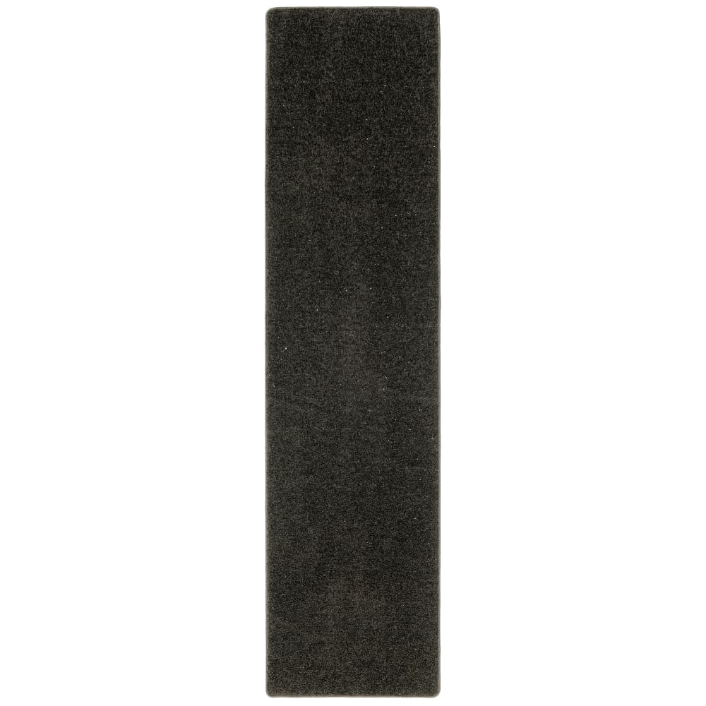 Tapis couloir uni noir 80x320 cm