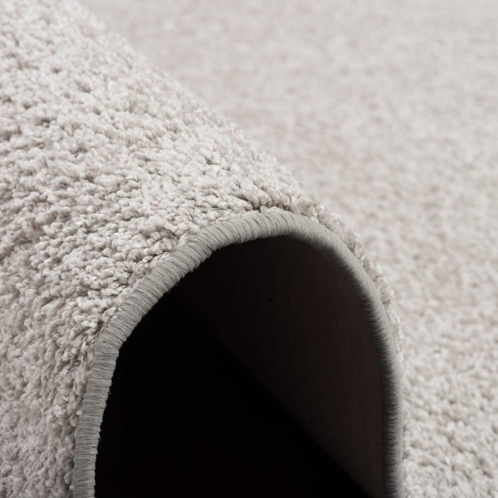 Tapis en velours à poils longs gris argent 200x200 cm — vue 4