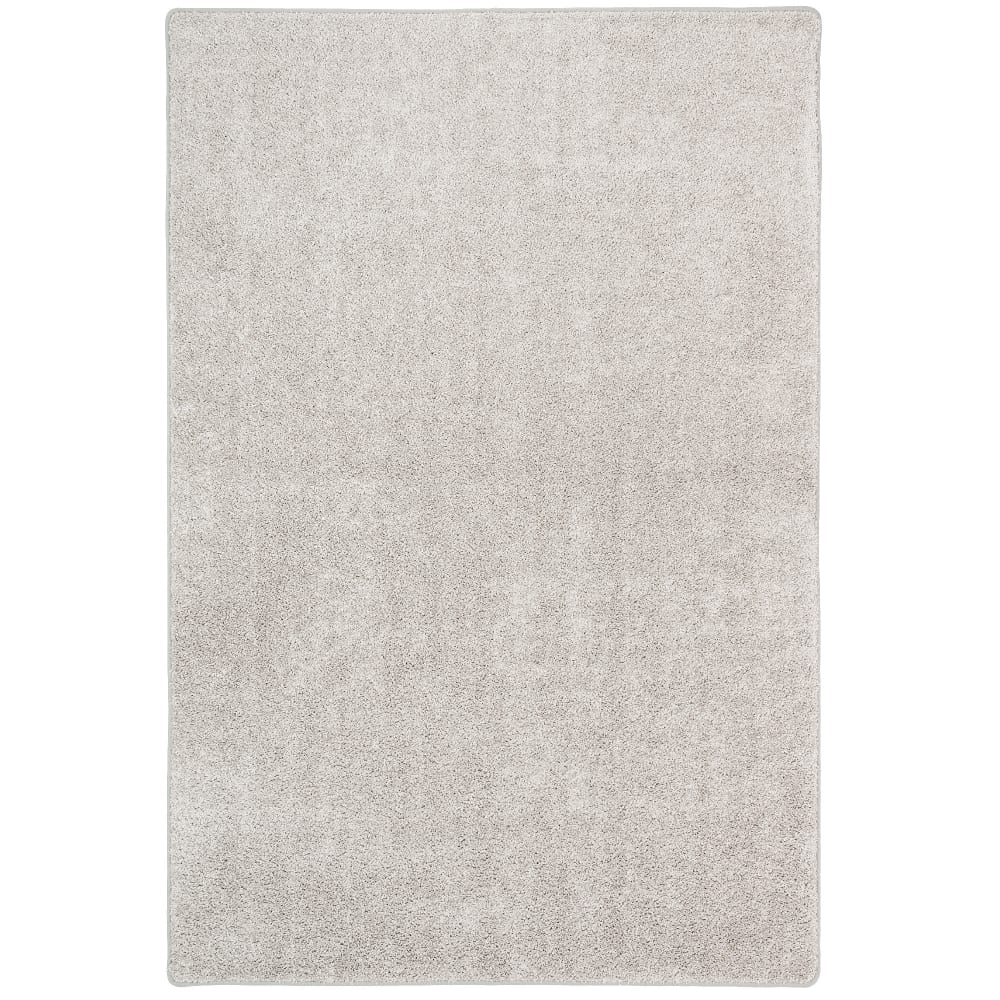 Tapis en velours à poils longs gris argent 80x200 cm