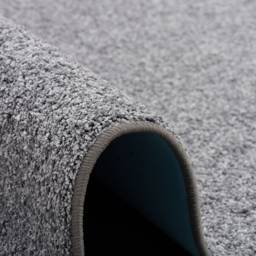 Tapis en velours à poils longs gris 140x200 cm — vue 4