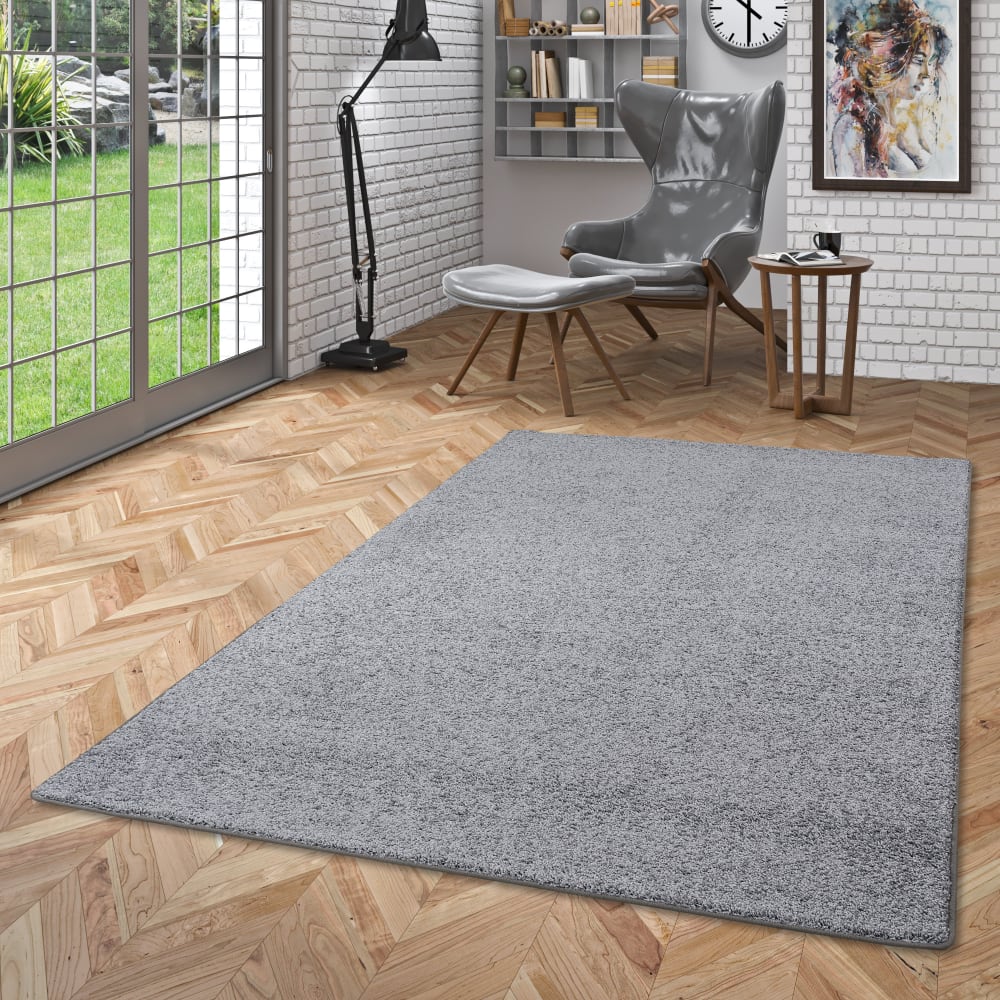Tapis en velours à poils longs gris 200x300 cm — vue 3