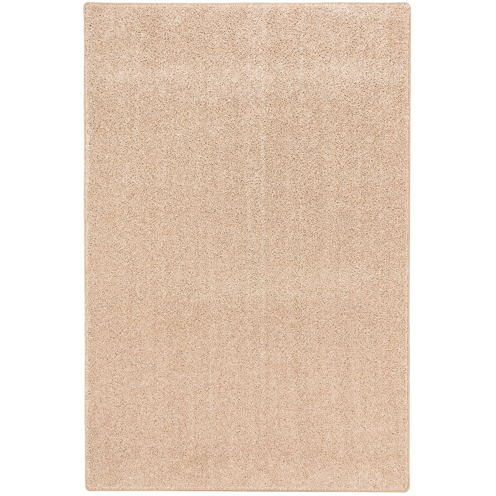 Tapis en velours à poils longs beige 80x160 cm