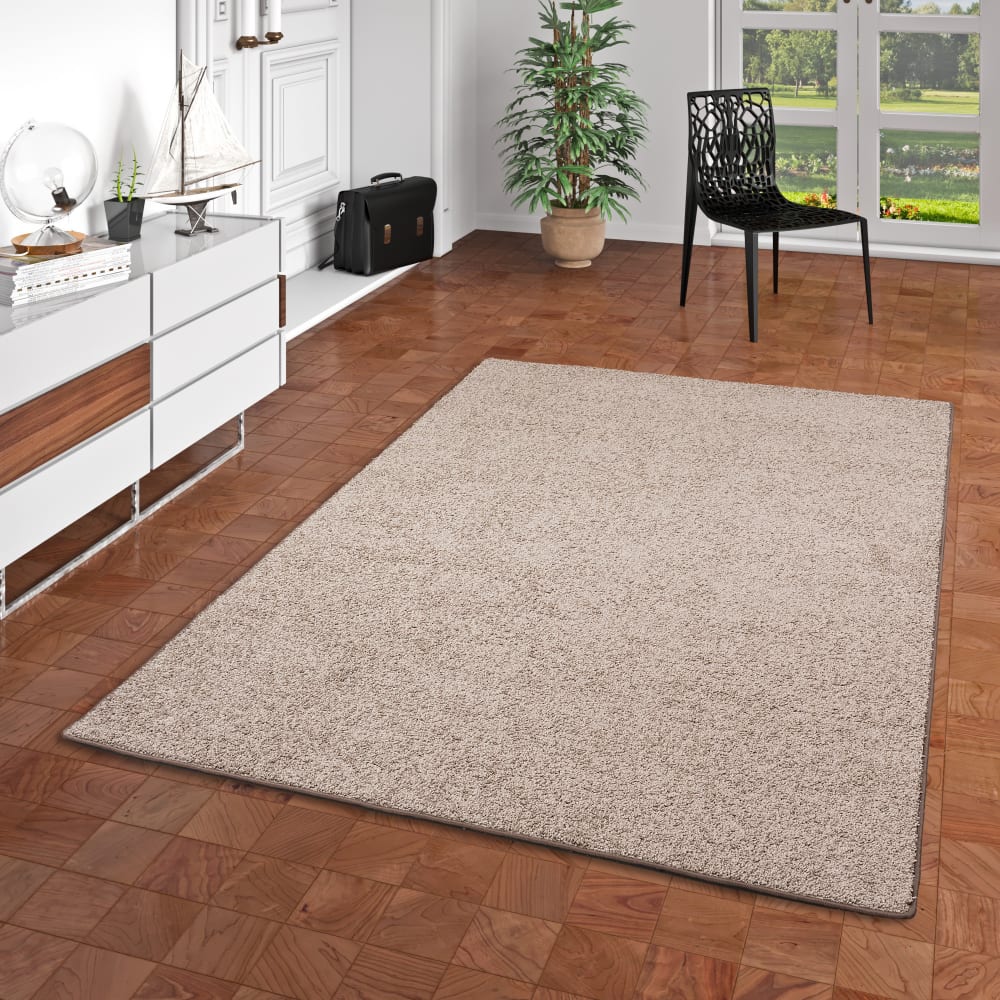 Tapis en velours à poils longs taupe 200x300 cm — vue 3