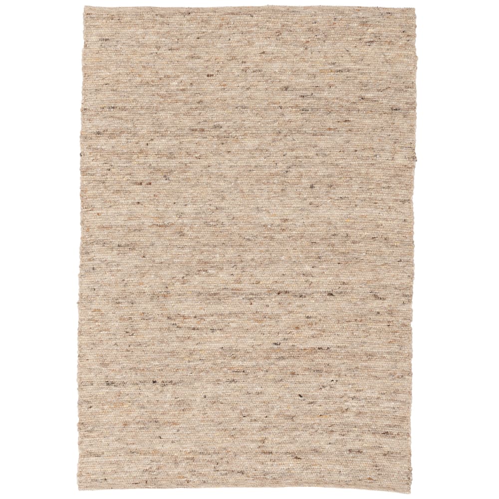 Tapis en laine naturel chiné beige 70x130 cm