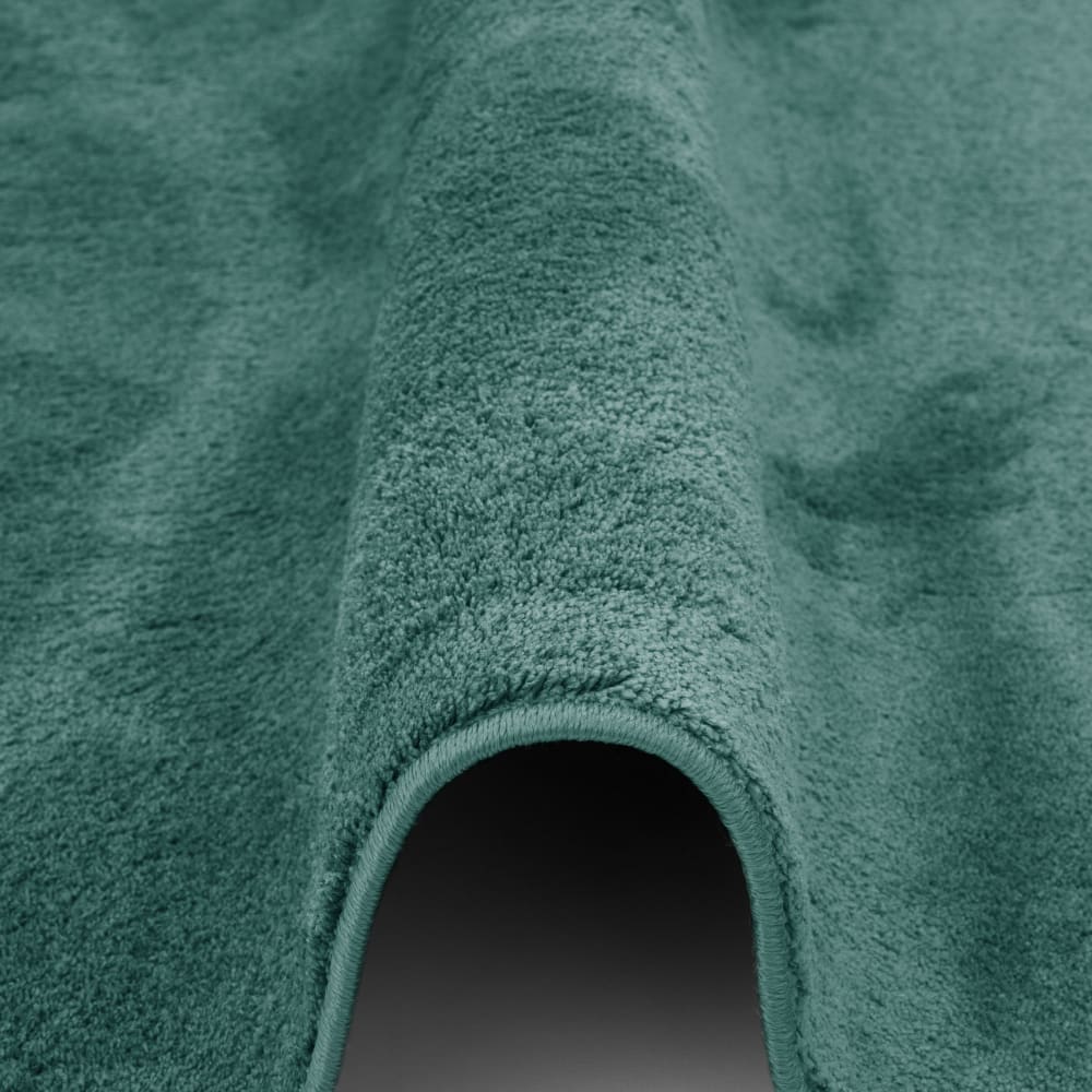 Tapis à poils longs moelleux uni vert menthe 80x150 cm — vue 4
