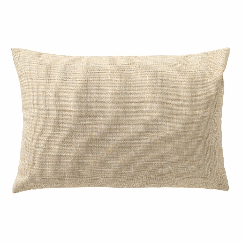 Coussin d'extérieur beige 40x60 cm