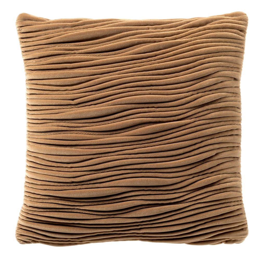 coussin marron 43x43