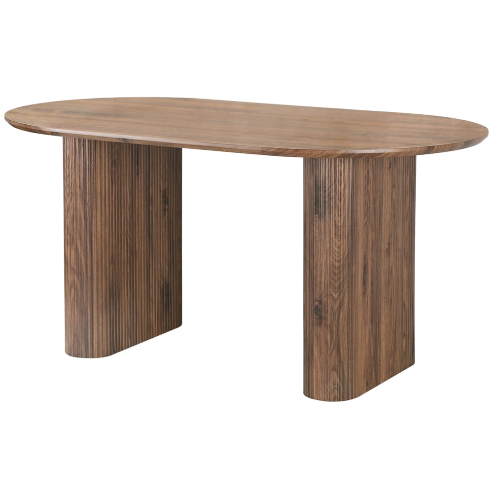 Table à manger en effet noyer 6 personnes L160