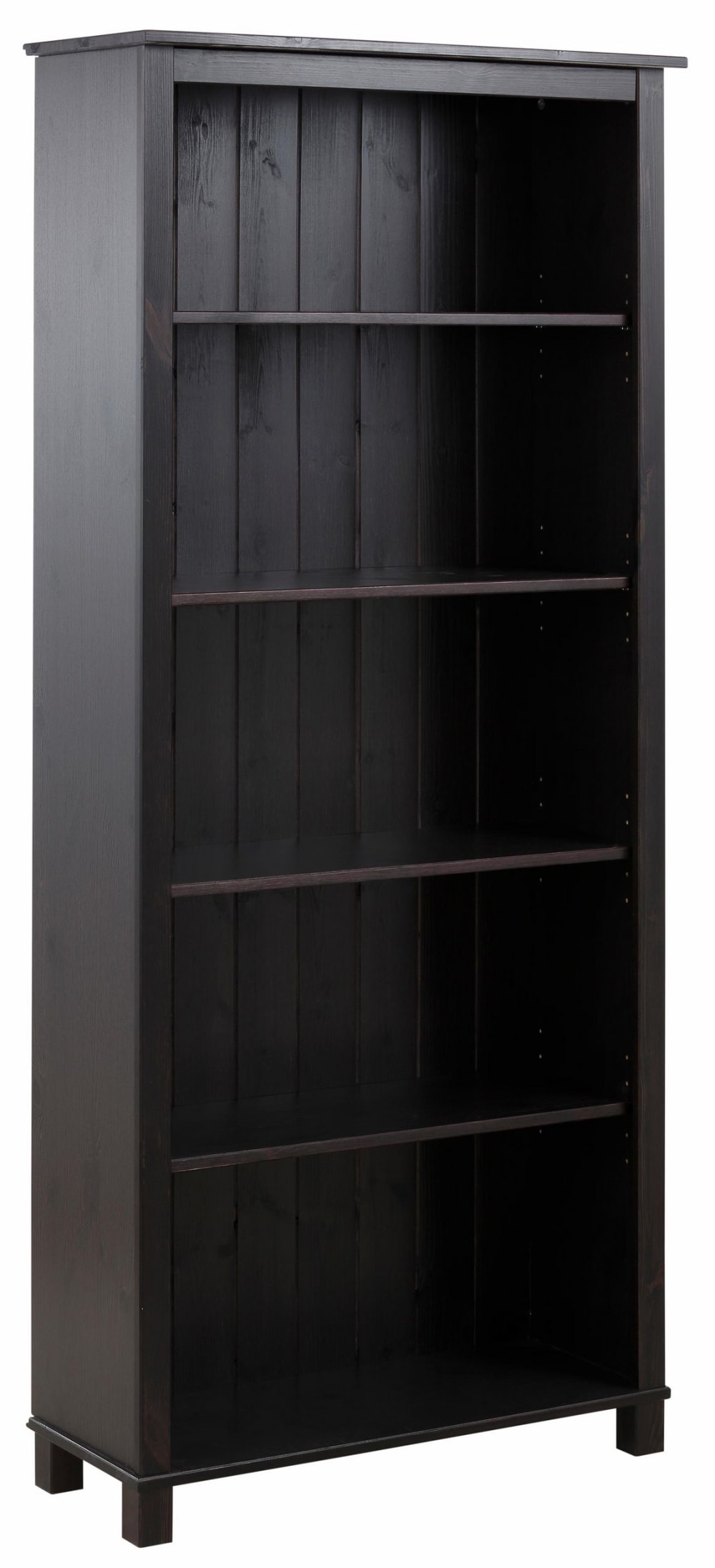 Bibliothèque avec 4 étagères en pin marron foncé Bibliothèque avec 4 étagères en pin marron foncé