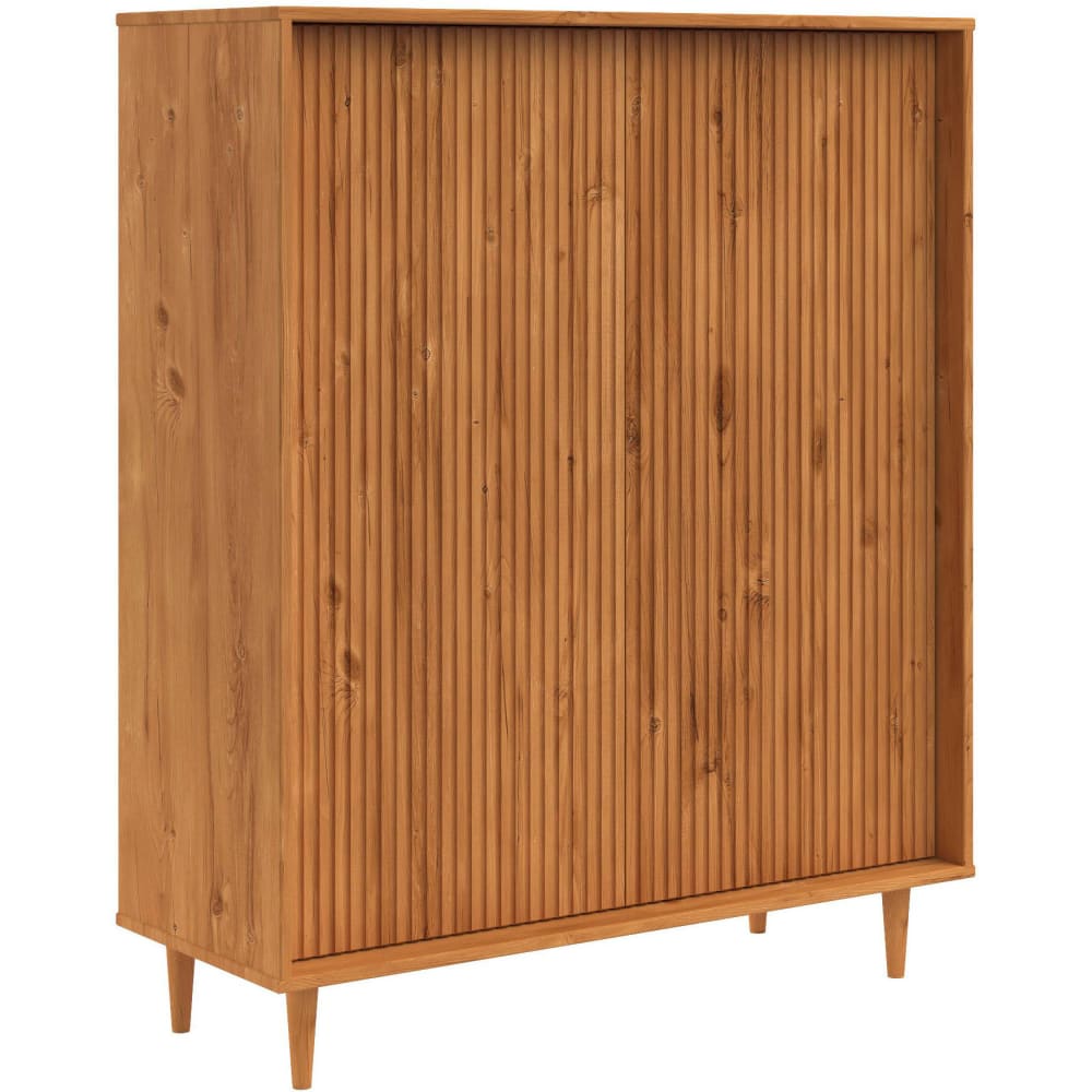 Buffet avec 2 portes en pin ciré