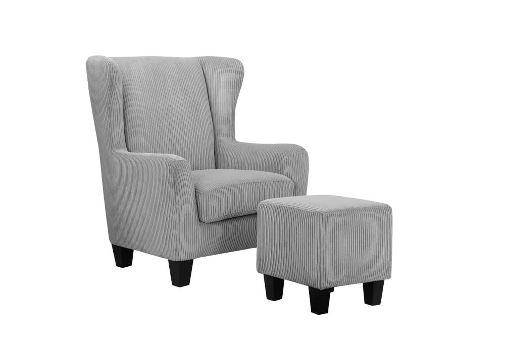 Fauteuil + repose-pieds