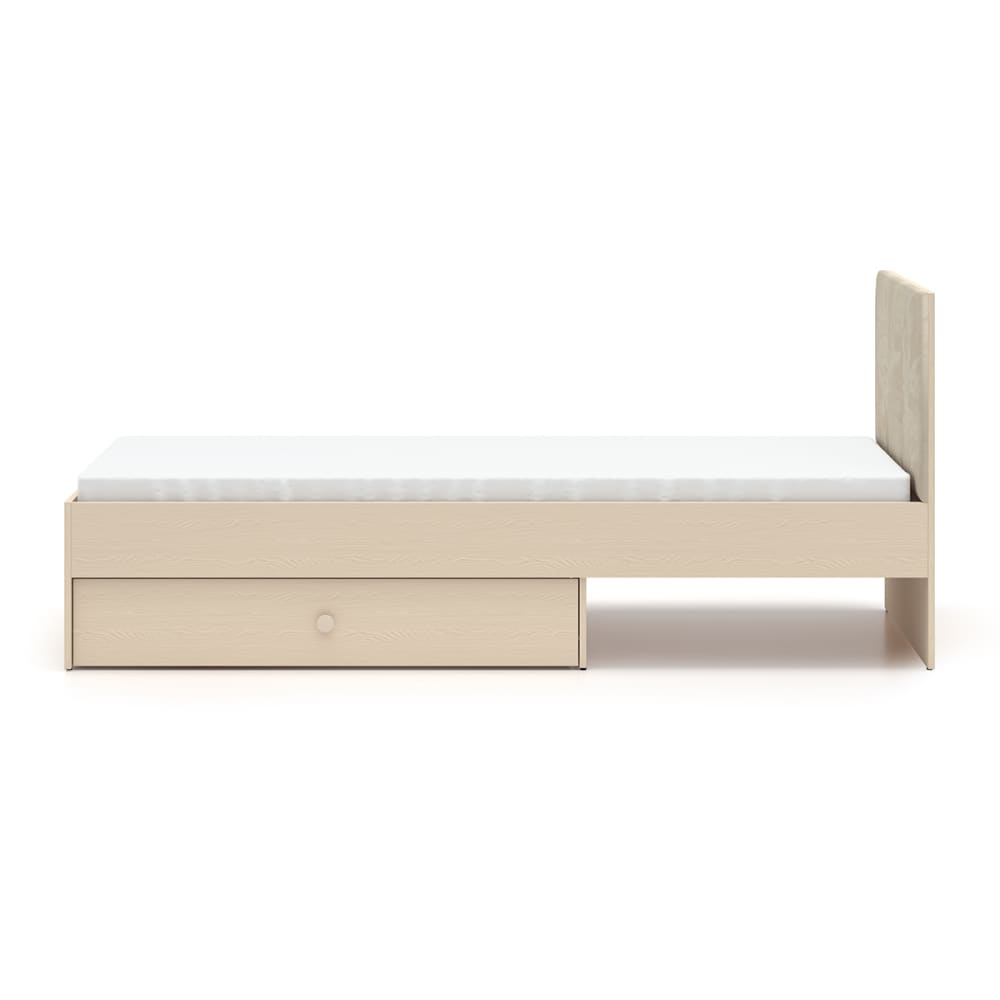 Lit 90x200 sommier tiroir - bois