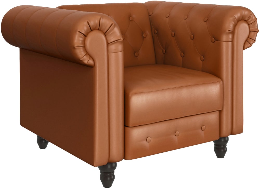 Chaise longue avec fonction - cognac