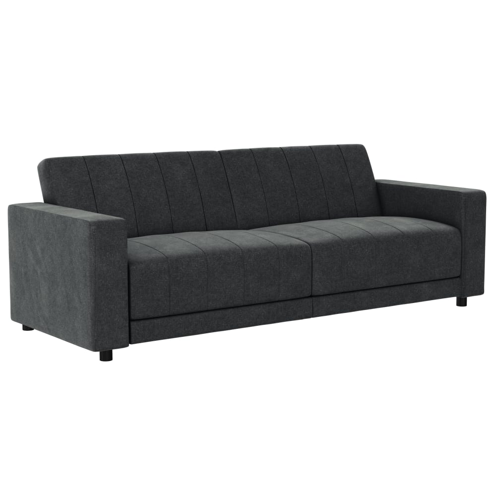 Canapé-lit 3 places en tissu anthracite