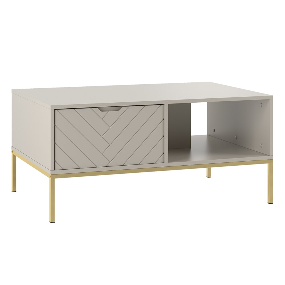 Table basse stratifiés beige