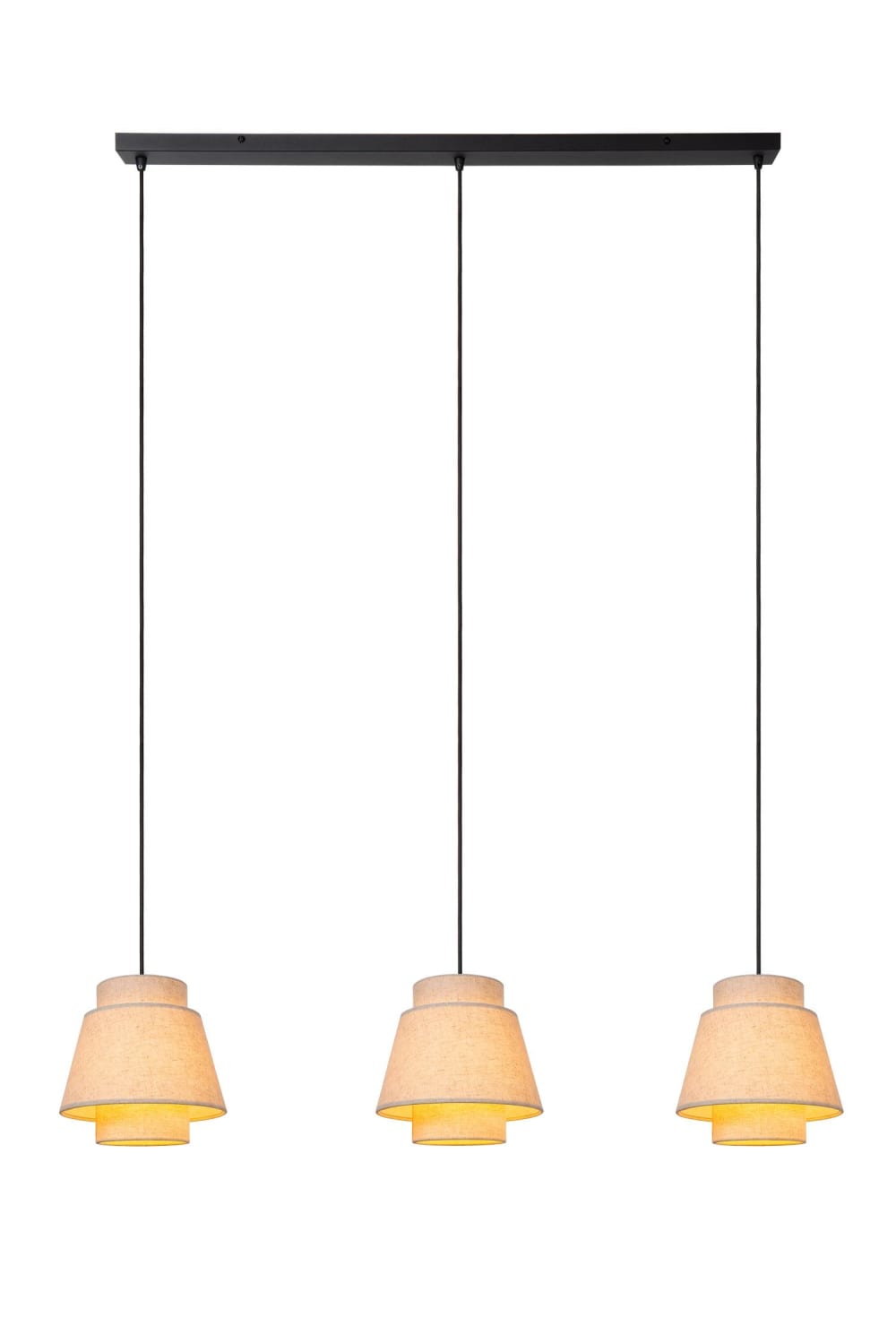 suspension tissu 3 lumières