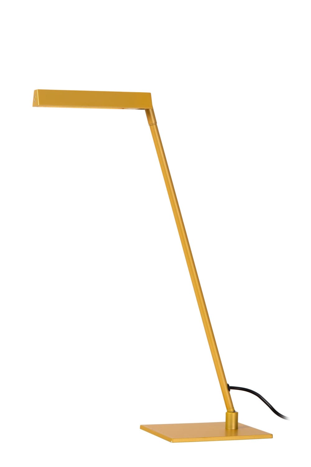 lampara de escritorio de metal con 1 led integrado ocre