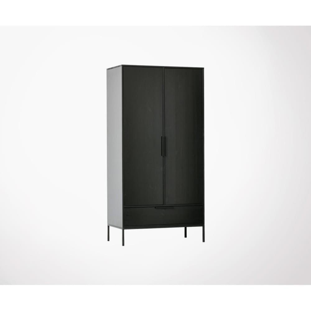 Armoire à linge bois massif fsc 100x53x180cm