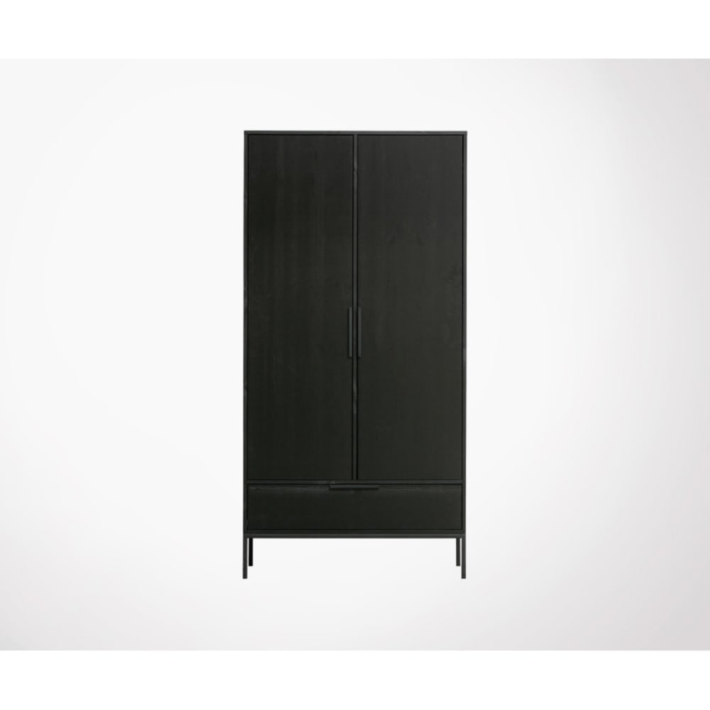 Armoire à linge bois massif fsc 100x53x180cm