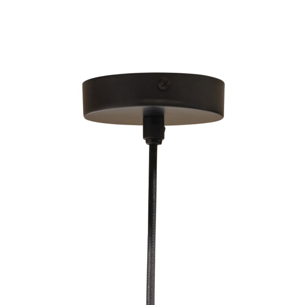 Suspension en métal noir et doré 20x20x36cm — vue 4