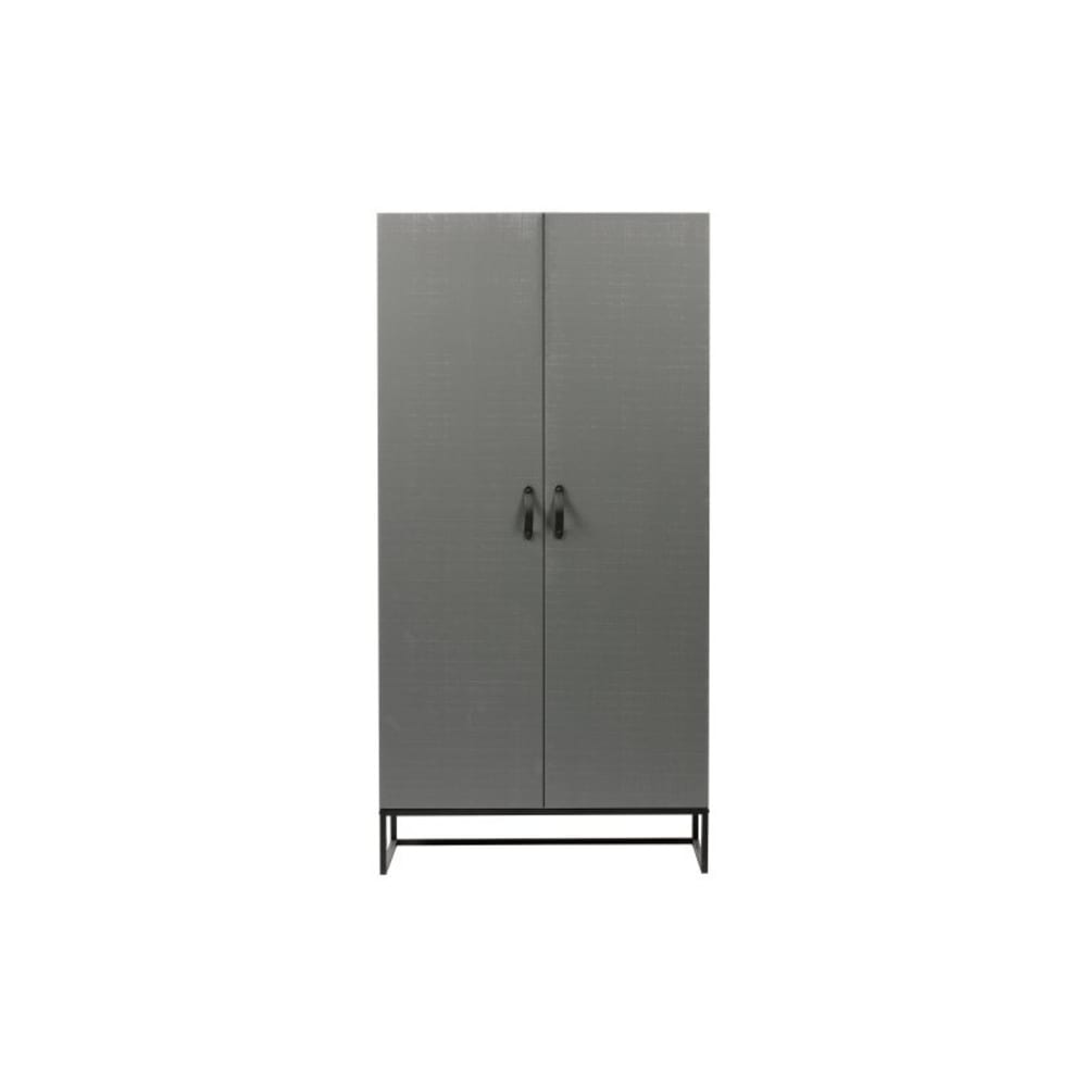 Armoire design en bois et métal 100x53x195cm