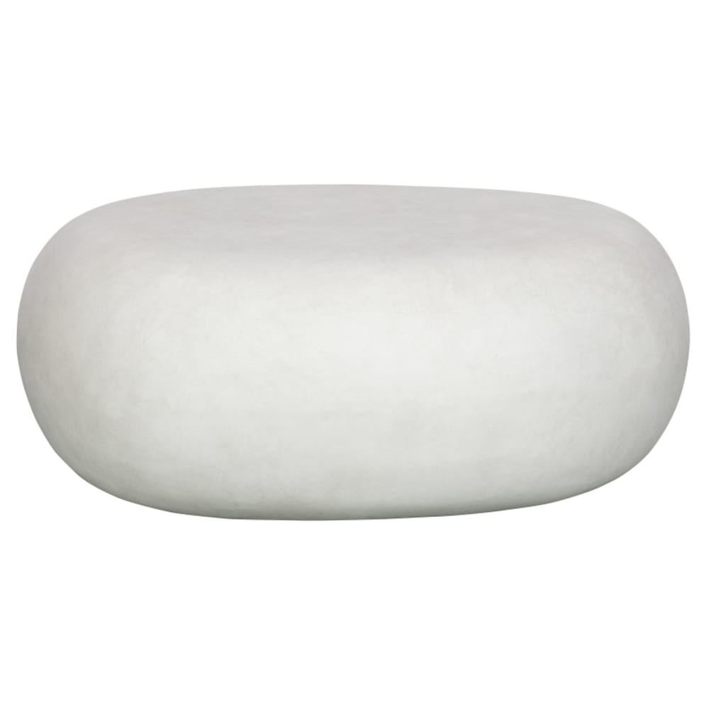 Table basse contemporaine aspect béton 65x49x31cm