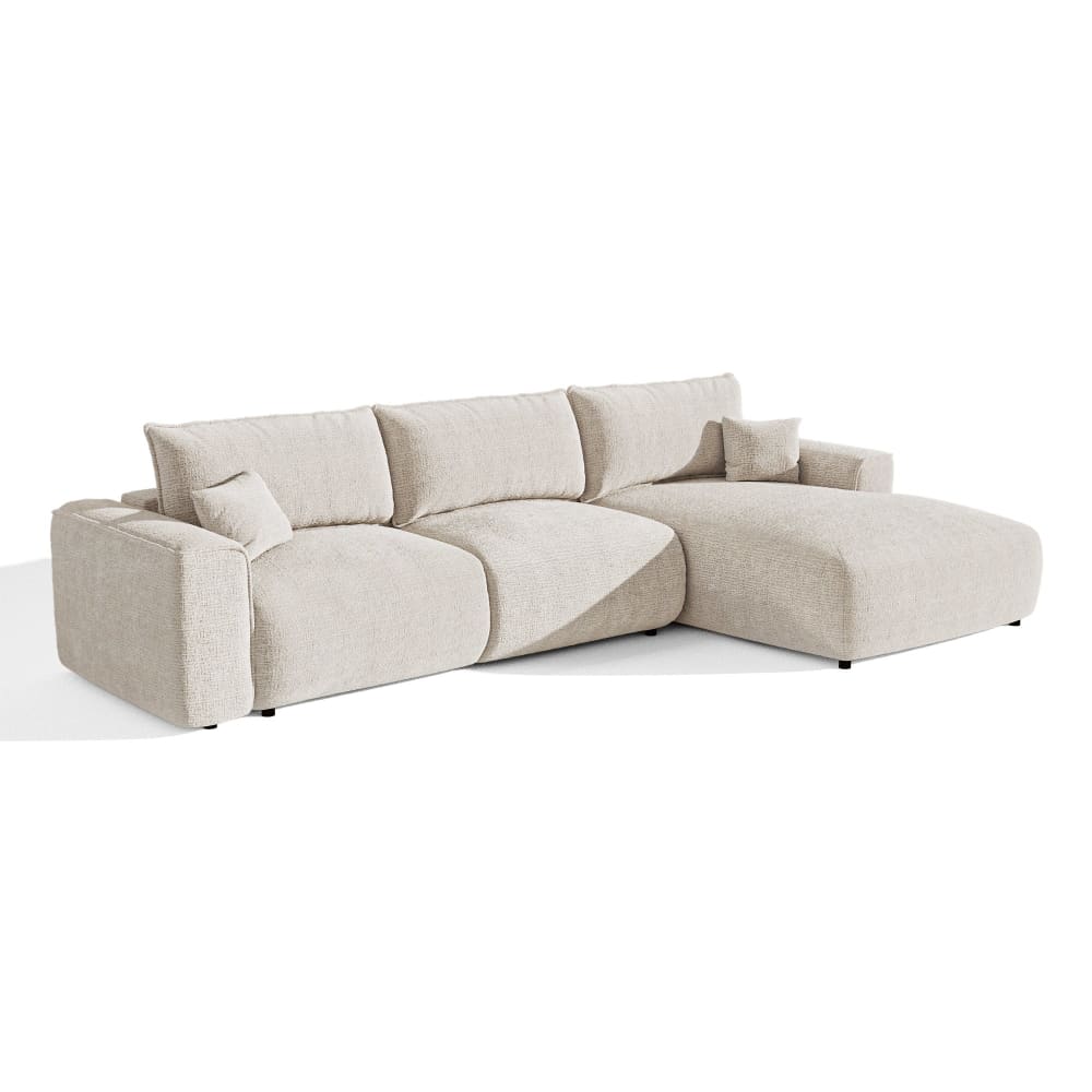 Canapé angle droit convertible - toucher