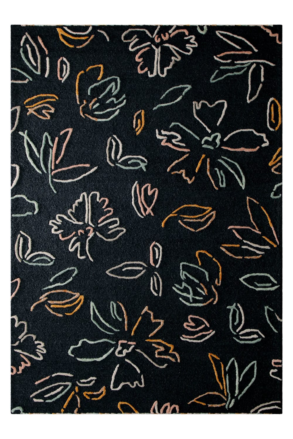 Tapis floral fait main